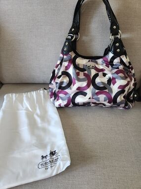 Coach Madison Op Art "Maggie" Hobo Bag